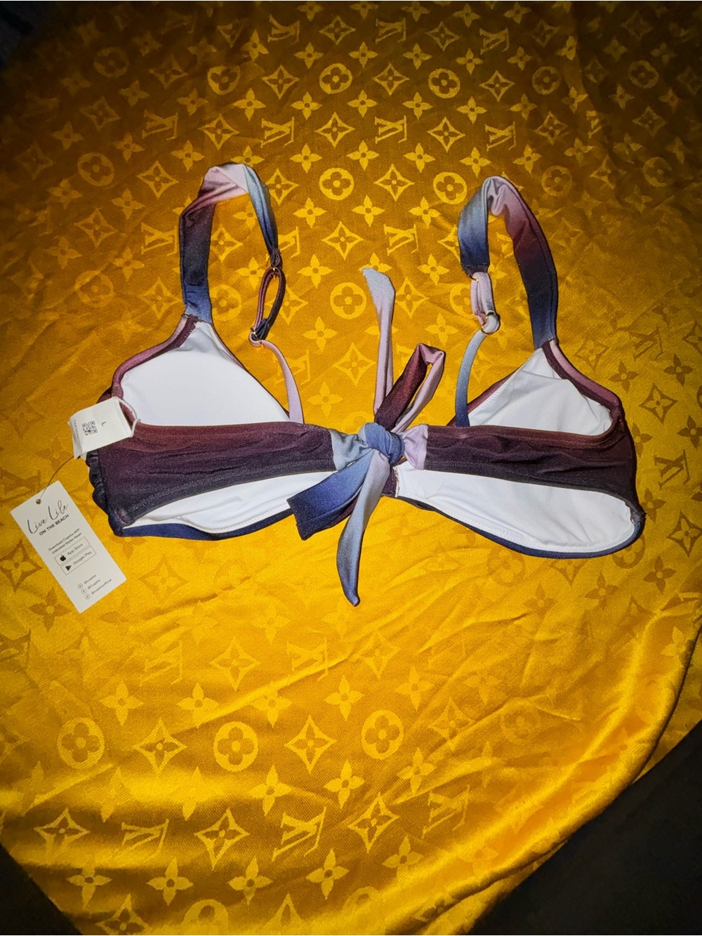 Cupshe Ombre Purple Pink Blue Bikini Set - Picture 5 of 6